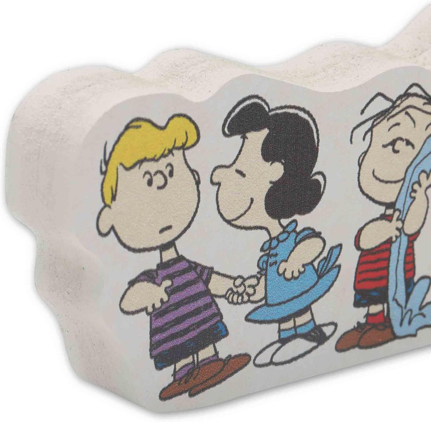 Open Road Brands Peanuts Gang Shelf Sitter Decor - Charming Wood Block Tabletop Decoration with Charlie Brown, Snoopy & Friends