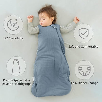 BubblePanda Sleep Sack | Supersoft Bamboo Toddler Sleeping Bag 24-36 Months | 1.0 Tog Breathable Design