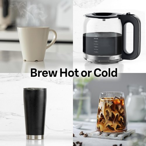 Braun PureFlavor 14-Cup Coffee Maker - Fast Brew, Touch Display & Bold Brew Modes, FlavorCarafe