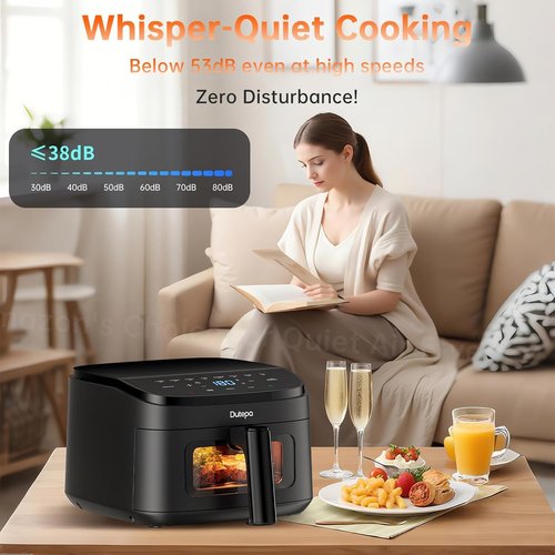 Air Fryer 8-in-1 by [Brand Name] | Compact 4.5Qt Design for Fast, Healthy Cooking with 95% Less Oil
