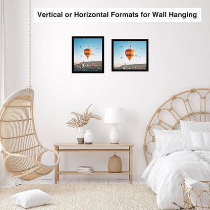JCJMY 10x11 Picture Frame - Black Wall Mount for Horizontal or Vertical Display | Shatter-Resistant Plexiglass
