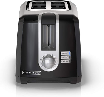 Skiennix 2-Slice Extra Wide Slot Toaster - Perfect for Bagels & Thick Bread | Stainless Steel Finish