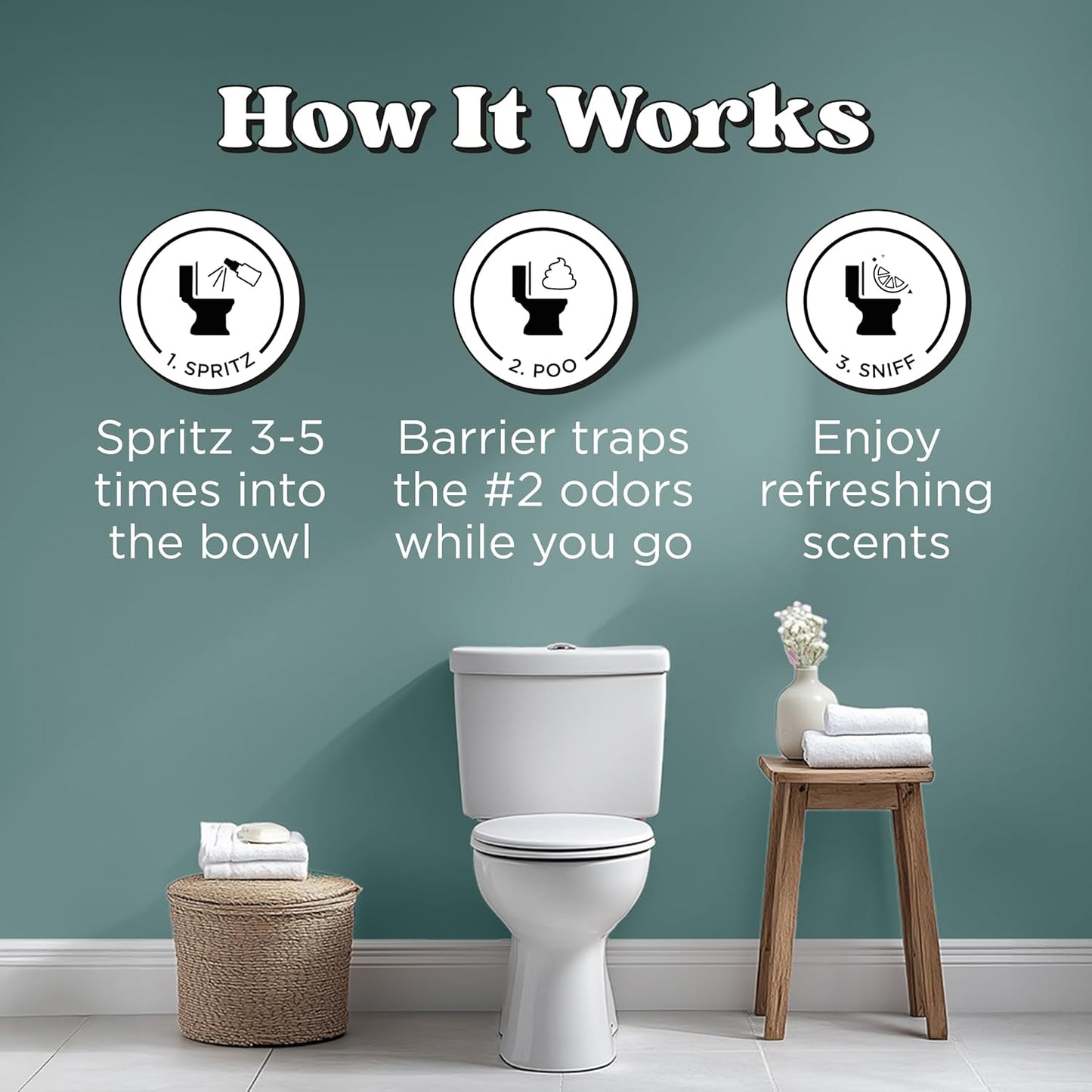 Poo-Pourri Before-You-Go Toilet Spray - Cypress Woods Scent, 2 Fl Oz | Freshen Up Your Bathroom