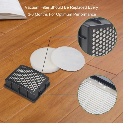 Kenmore Replacement Vacuum Filter Set - 2 HEPA & 4 Foam Filters for DU2015, DU2012, K4010 Models