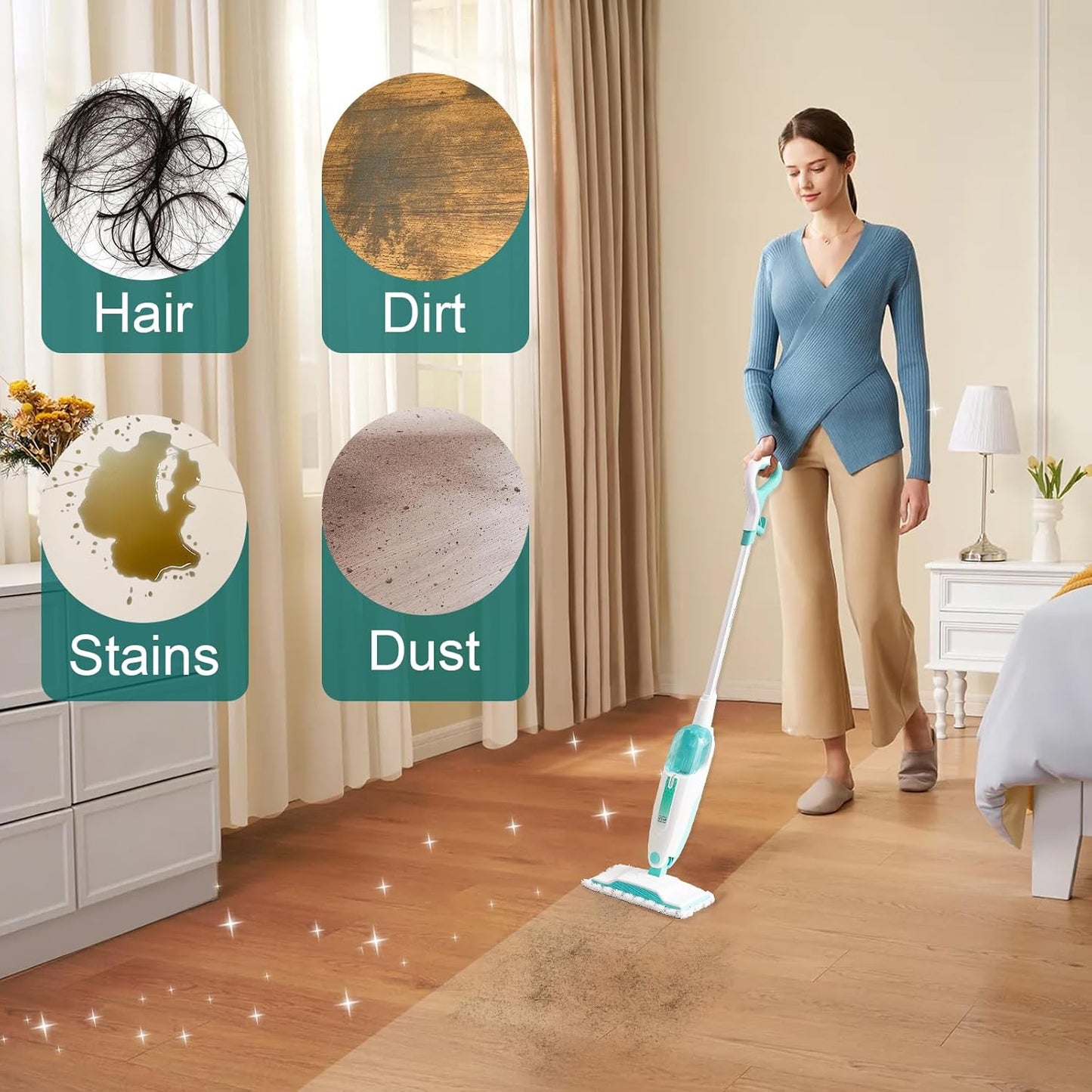 Shark | 6 Pack Steam Mop Replacement Pads - Washable & Reusable Microfiber for S1000 Series