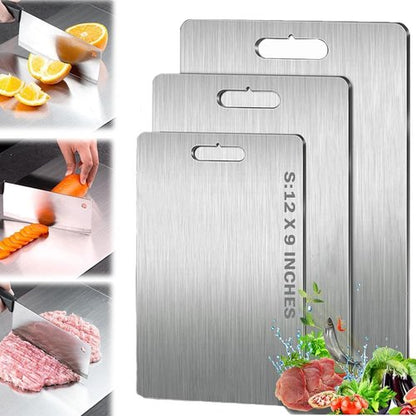 Tivano Cutting Board, Tivano Titanium Cutting Boards for Kitchen, Knife-Friendly Cutting Boards Double Sided Easy to Clean (15.3 x 11 in)