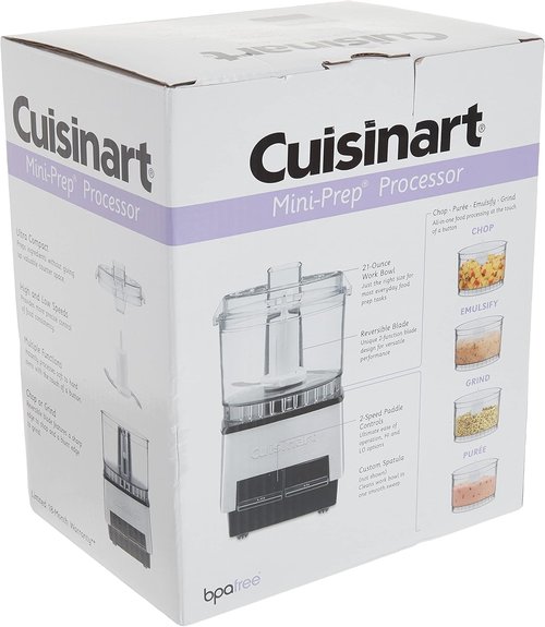 Cuisinart Mini PREP Food Processor - 2.63 Cup Capacity | Sleek Silver Design for Effortless Meal Prep