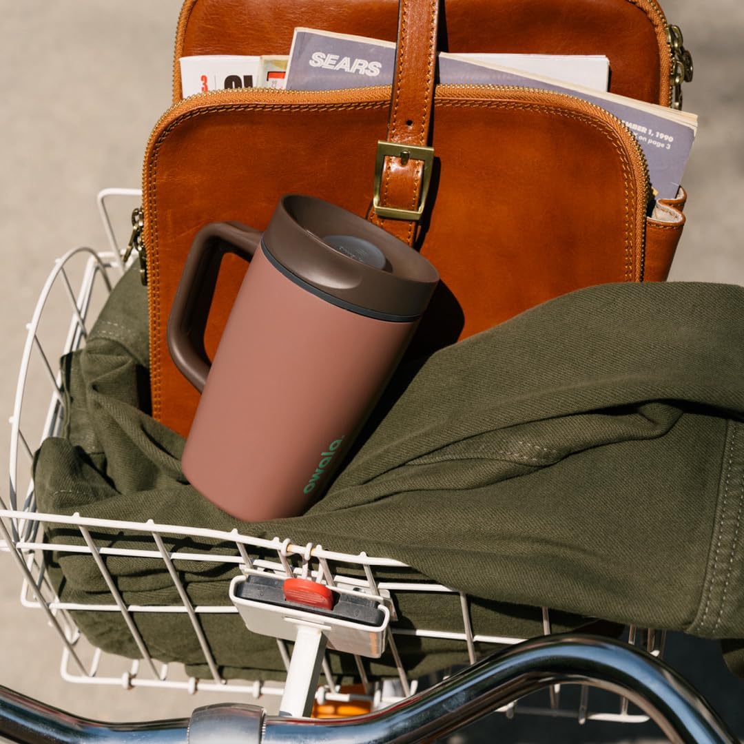 Owala SmoothSip Stainless Steel Travel Mug - 100% Leak Proof, Insulated, 12oz, BPA Free, Hot & Cold Drinks