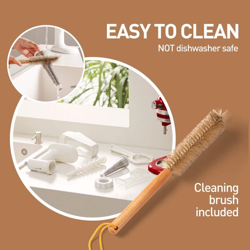 KITCHTREE Fruit & Vegetable Strainer Attachment Set - Includes Food Grinder Attachment and Sausage Stuffer Tubes, Compatible with KitchenAid Stand Mixers