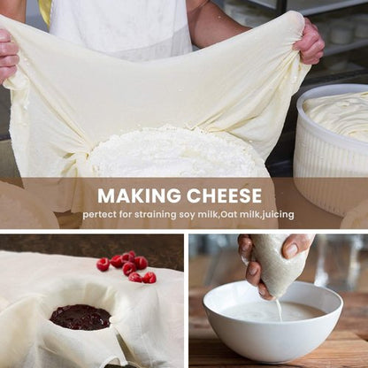 Grade 100 Precut Cheesecloth by [Brand Name] - Ultra Fine Straining & Cooking Cloth | 15 x 15'' 4 Pack, 100% Unbleached Cotton