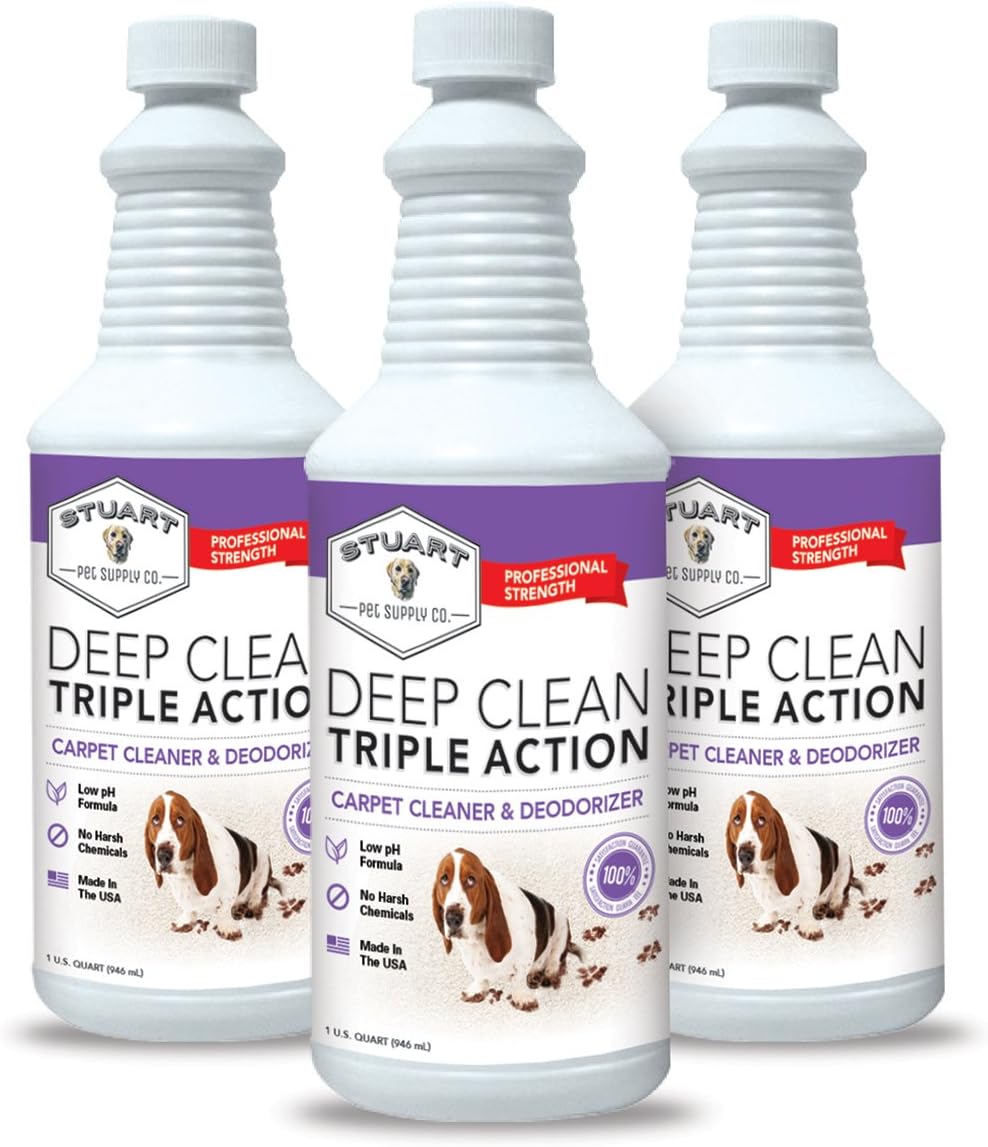 Stuart Pet Supply Co. Professional Strength Carpet Cleaner - Deep Clean & Deodorizer, 128 fl oz