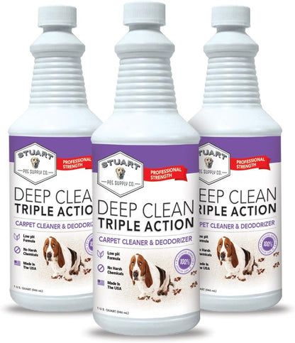 Stuart Pet Supply Co. Professional Strength Carpet Cleaner - Deep Clean & Deodorizer, 128 fl oz