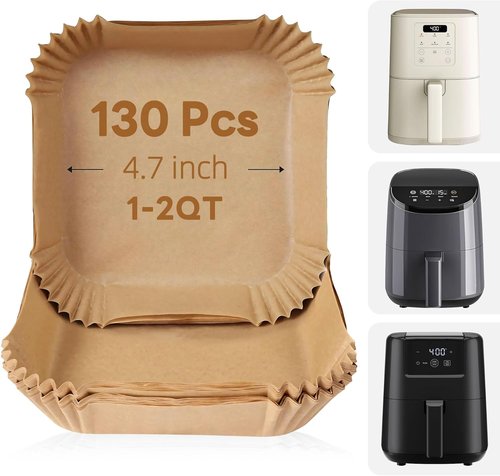 COSORI Disposable Air Fryer Liners - Parchment Paper Baking Sheets for 2 Qt & 2.1 Qt Air Fryers