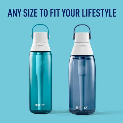 Brita Premium Filtering Water Bottle - BPA-Free, Reusable, Night Sky | 36 oz, Lasts 2 Months