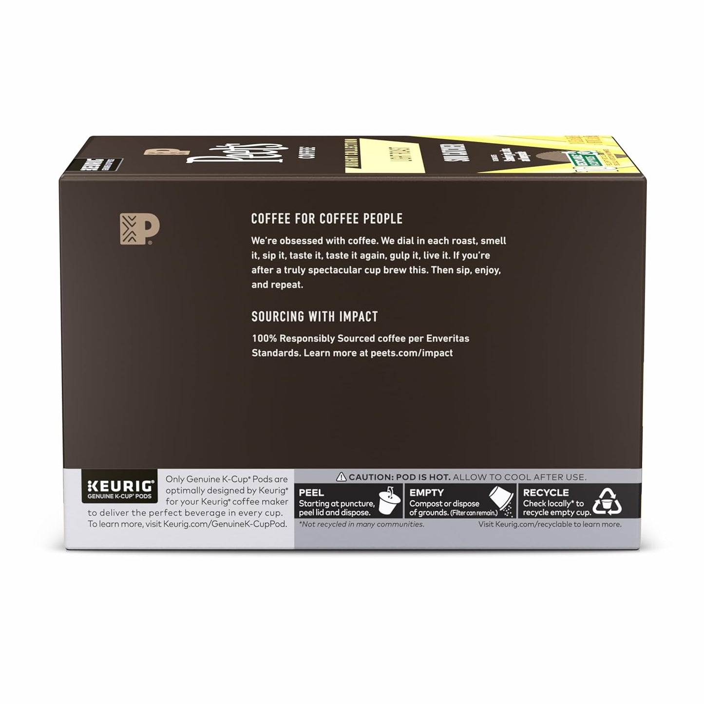 Peet's Coffee Light Roast K-Cup Pods - 100% Arabica Sun Catcher, 60 Count (6 Boxes of 10 Pods)