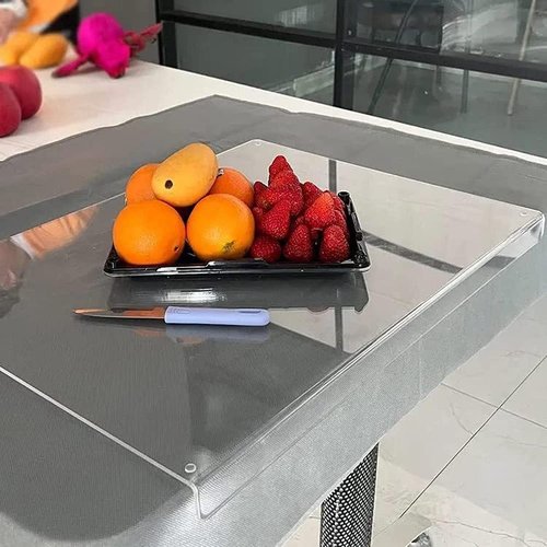 AZM Displays Clear Cutting Board - Non-Slip Design, 24" Wide x 18" Long for Kitchen Use