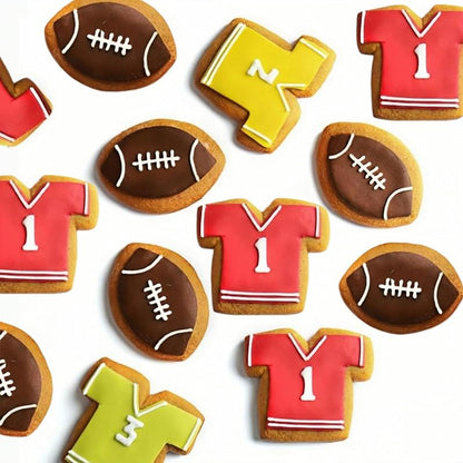 Football Cookie Cutters 2 Pcs Set - with Jersey Variation