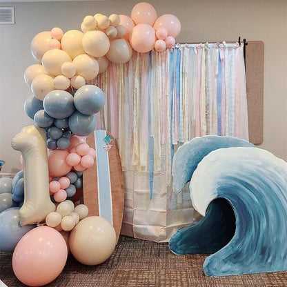 10 Balloons Number - 10th Birthday Decorations for Boys & Girls | Cream 40-Inch Balloons for Celebrations