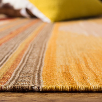 SAFAVIEH Kilim Collection Accent Rug - 3' x 5', Natural & Multi, Handmade Southwestern Tribal Wool, Ideal for High Traffic Areas in Entryway, Living Room, Bedroom (NVK175A)