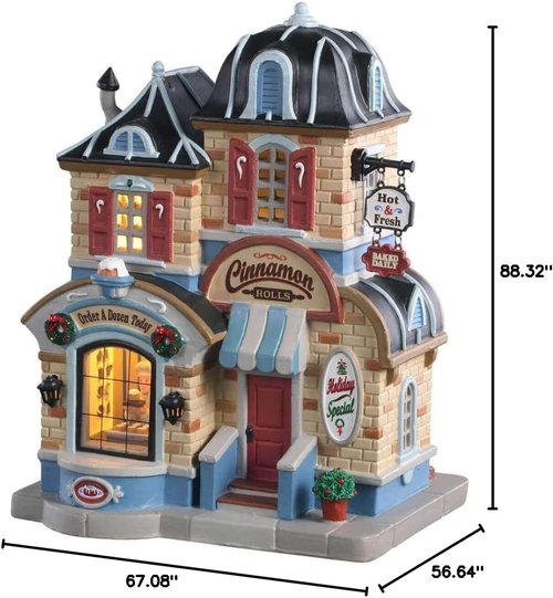 Lemax Village Collection - Cinnamon Roll Shop Figurine | Charming Holiday Decor #05645