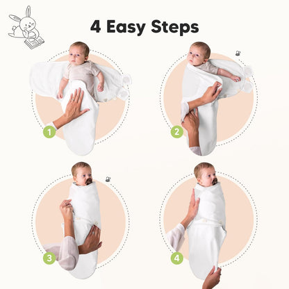 Organic Baby Swaddle Sleep Sacks by [Brand Name] - Soft & Snug for Newborns 0-3 Months | 3-Pack in Sage, XS