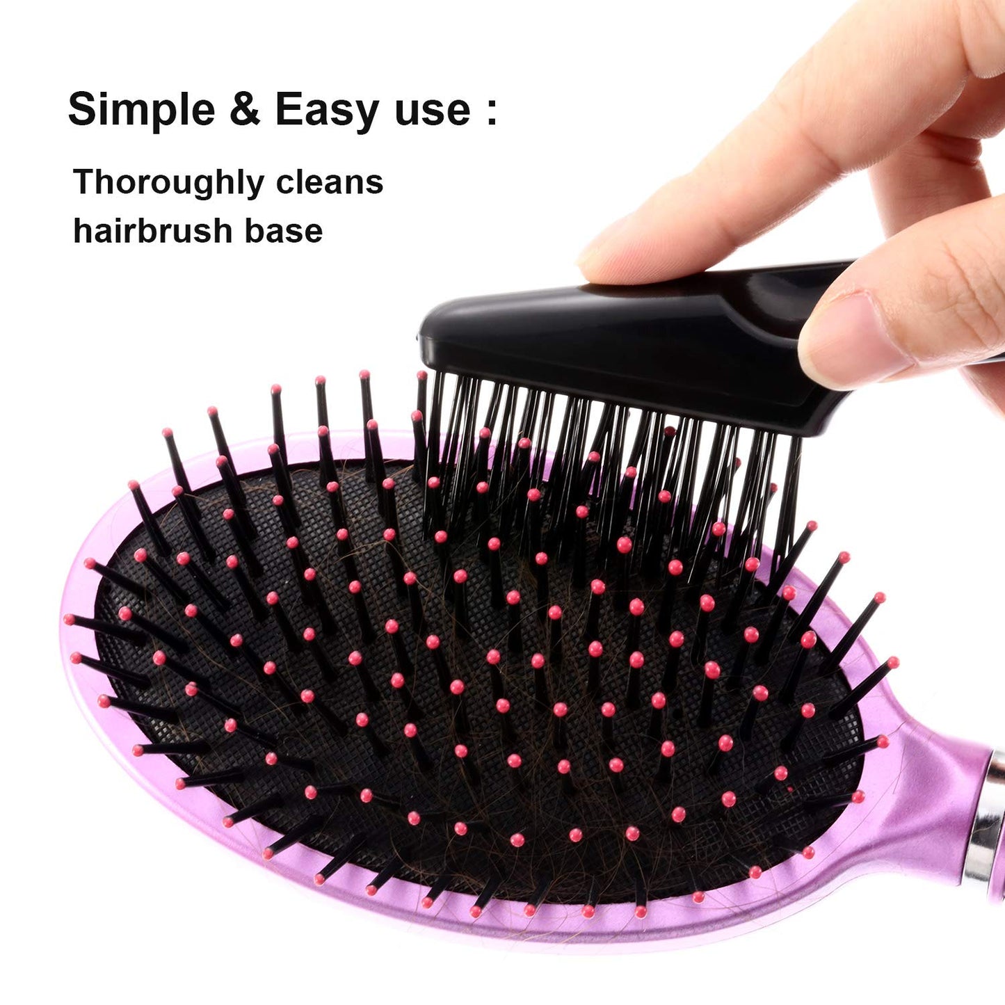 Yaomiao Hair Brush Cleaner Tool - 2-in-1 Dual Edge Brush & Comb Cleaner for Home & Salon Use | 2 Pack