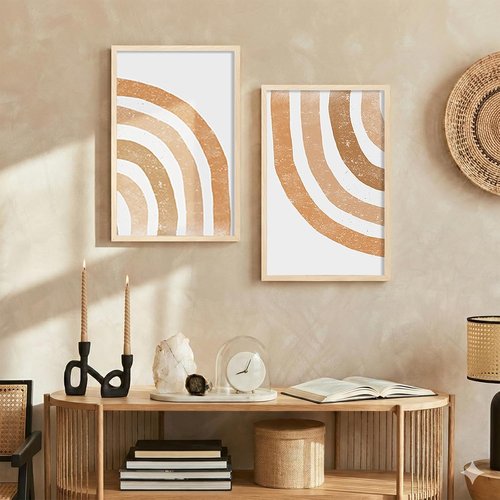 LaVie Home 11x17 Picture Frame - Classic Oak Frame with HD Plexiglas for Vertical/Horizontal Display