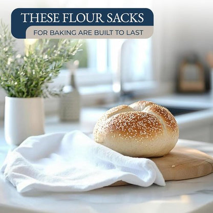 LANE LINEN 20-Piece Kitchen Dish Cloths Set - 100% Cotton, Heat-Resistant Mittens & Pot Holder, Absorbent Beige Towels