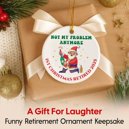 NewEleven Retirement Ornament, Retirement Gift for Woman, Funny Retired Gift for Woman Men, Retired Gifts for Women Mom, Christmas Tree Decorations, First Retirement Christmas Ornament 2025