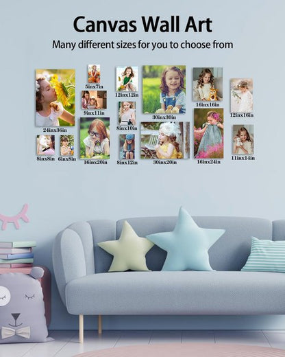 AbcCustomize Canvas Prints - Personalized Photo Art for Home Decor | Fast Next Day Shipping