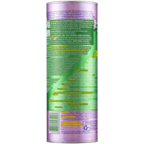 Comet Cleaner with Bleach Powder, Lavender Fresh, 21-Ounces, Scratch-Free, 2-Pack