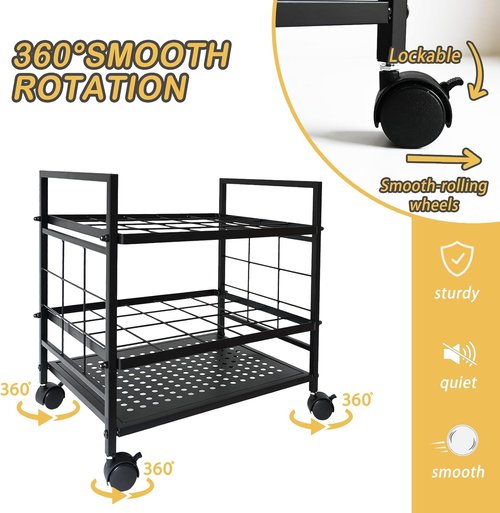 Blueprint Organizer - 20-Slot Rolling Cart for Maps, Posters & Plans | Mobile Storage Solution for Home & Office