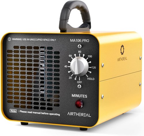 Airthereal MA10K-PRO Ozone Generator - High Capacity Odor Remover for 3500+ Sq Ft | Yellow Home Ionizer