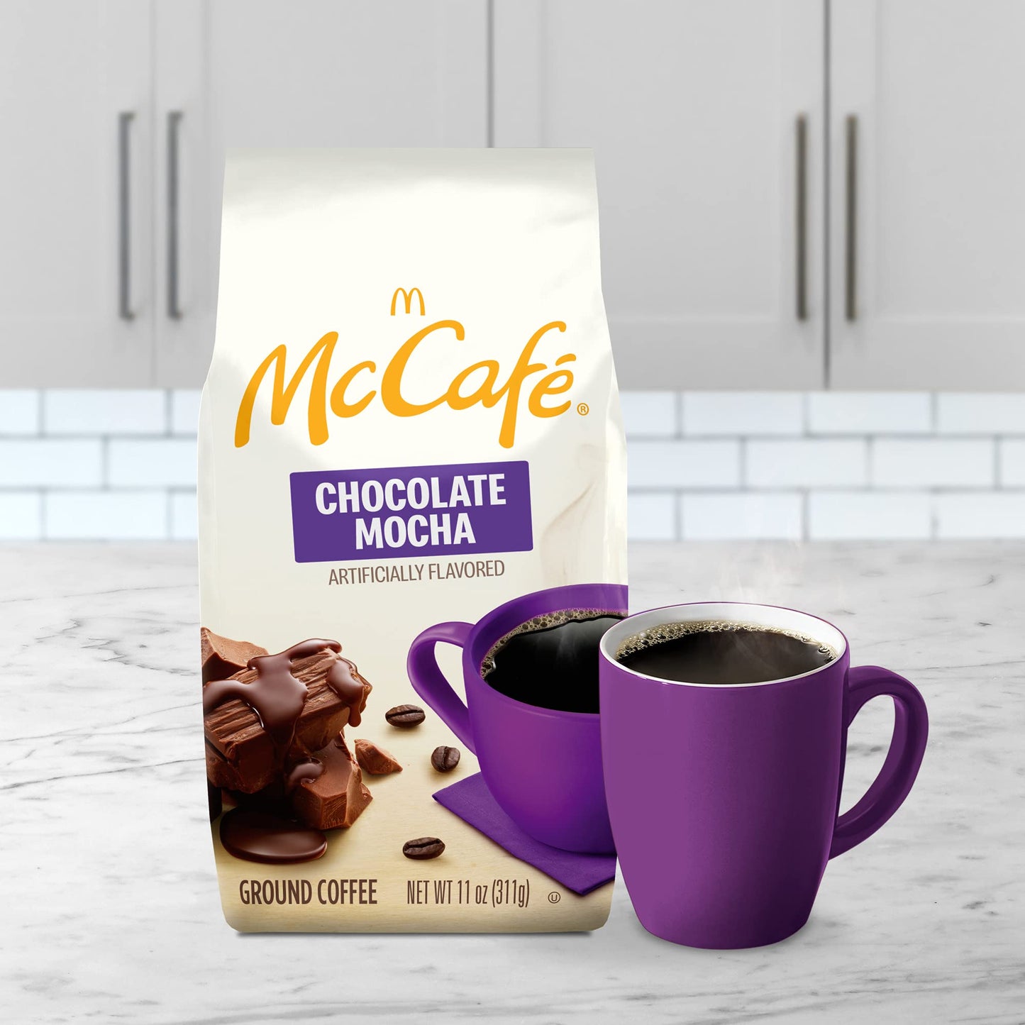 McCafe Chocolate Mocha, Ground Coffee, Flavored, 11oz. Bagged