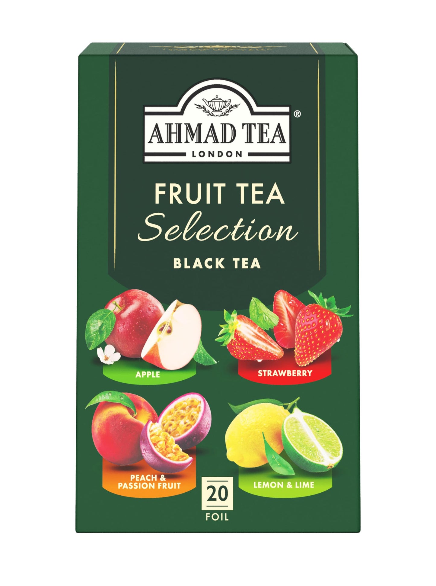 Ahmad Tea Fruit Tea Selection, 20-Count (Pack of 6)