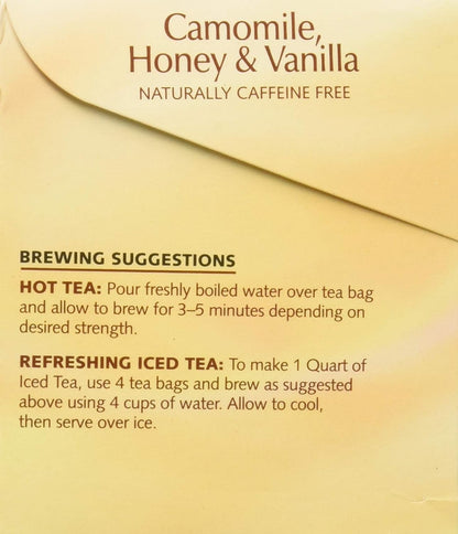 Twinings Herbal Tea - Chamomile Honey & Vanilla Blend | 20 Soothing Tea Bags