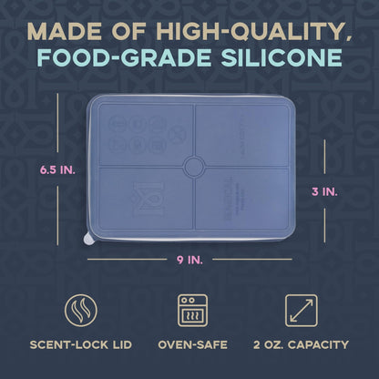 Magical Butter DecarBox Thermometer Combo Pack - Food-Grade Silicone Decarboxylator Box with Digital Thermometer - Durable & Oven-Safe Baking Box - Digital Display Thermometer for Temperature Control
