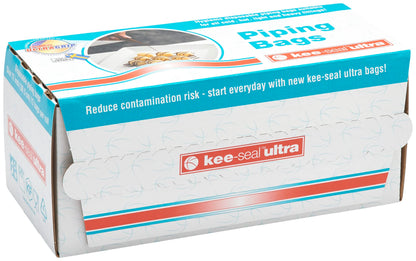 DecoPac KEE-Seal Disposable Piping Keeseal Ultra Pastry Bag, 12", Clear