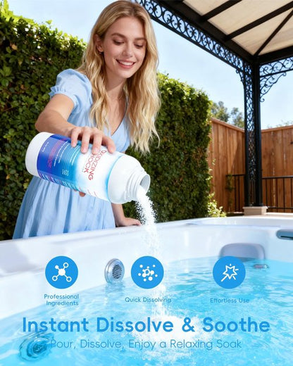 Chlorine-Free 32 Oz Hot Tub Shock by [Brand Name] - Powerful Oxidizer for Spas & Pools