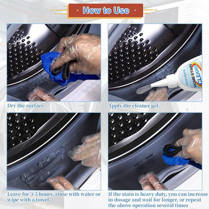 Skiennix Black Stain Remover Gel - Powerful Washing Machine & Grout Cleaner | 8 Fl Oz
