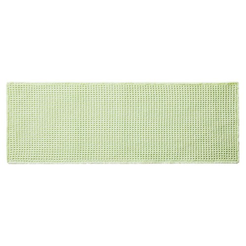 TYUU Waffle Runner Rug Bathroom, Boho Bathroom Rugs Non Slip Washable Long Super Absorbent Quick Dry Cute Bath Mat Farmhouse Bath Decor, 72"x24" Pale Green