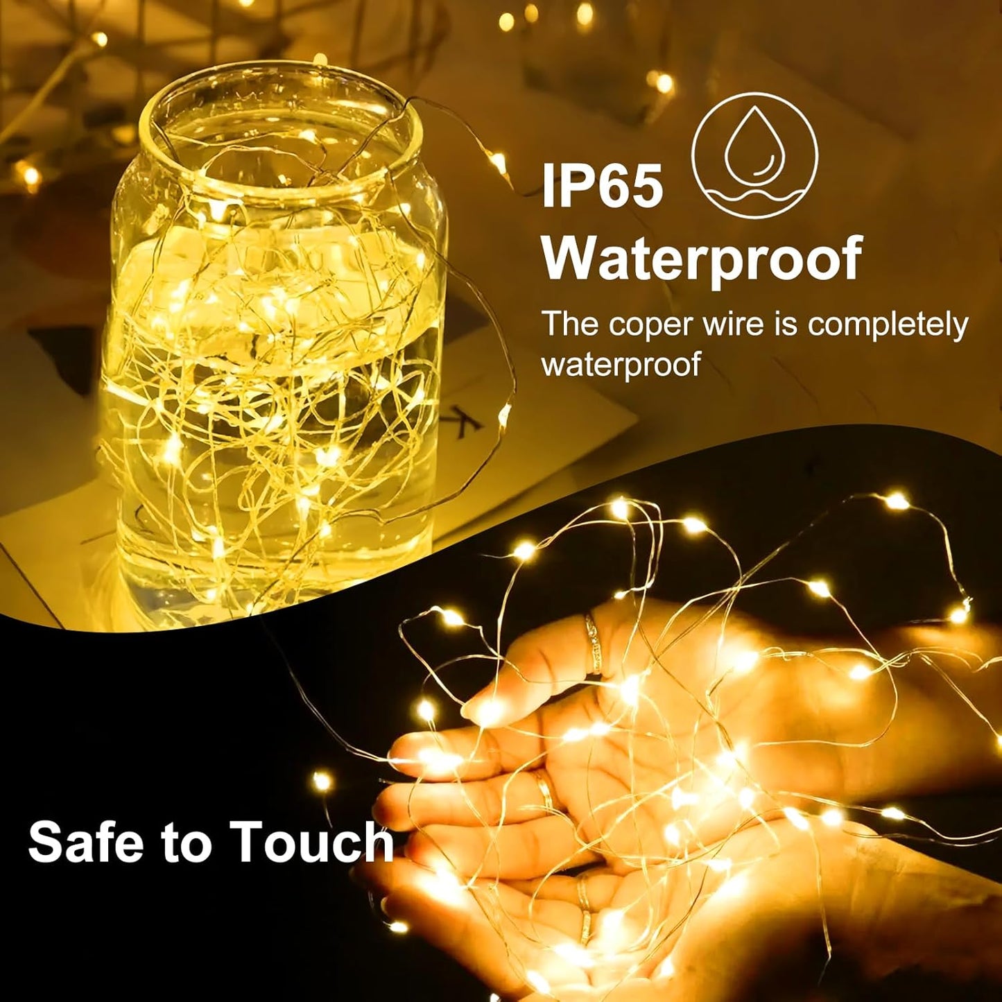 Skiennix 12-Pack Fairy Lights - Battery Operated 20 LED Mini String Lights | Waterproof Silver Wire for Weddings & Parties