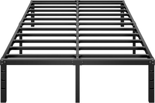 HLIPHA Metal Platform Bed Frame - 16 Inch Tall Full Size with Heavy Duty Support Slats | Easy Assembly, Black