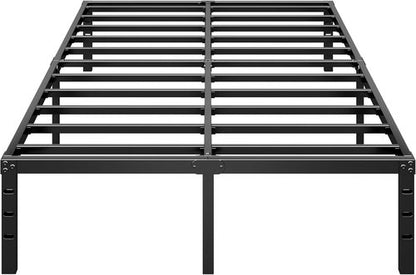 HLIPHA Metal Platform Bed Frame - 12-Inch Tall, Full Size, Heavy-Duty Support Slats, Easy Assembly - Black