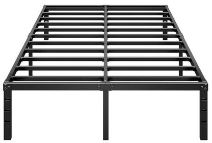 HLIPHA Metal Platform Bed Frame 14 Inch Tall,No Box Spring Needed,Full Size Bed with Heavy Duty Strong Support Slats,Easy to Assemble,Black