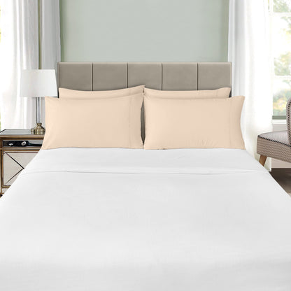 Utopia Bedding Queen Pillow Cases - 12 Pack - Envelope Closure - Soft Brushed Microfiber Fabric - Shrinkage and Fade Resistant Pillow Covers Queen Size 20 X 30 Inches (Queen, Beige)