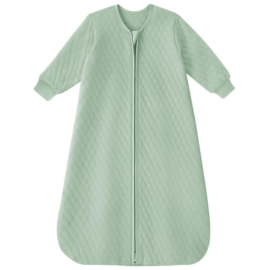 Yoofoss Baby Sleep Sack - Organic Cotton Wearable Blanket for Infants | 6-12 Months, 1.0 Tog, Long Sleeve