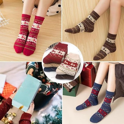 Skiennix Casual Crew Socks - Ultra Soft & Breathable Comfort | 5 Pairs for All Season Wear