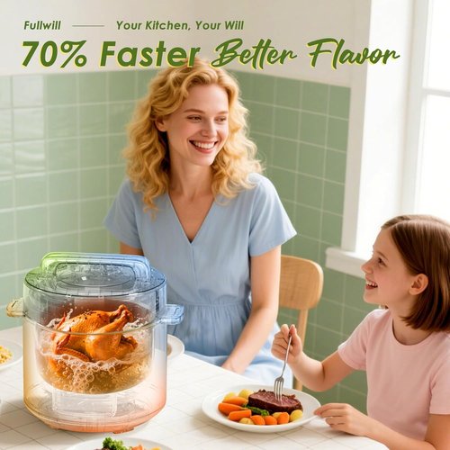 Fullwill 9-in-1 Electric Pressure Cooker - 12 Presets Instant Multi Cooker, 6 Quart Nonstick Pot
