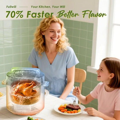Fullwill 9-in-1 Electric Pressure Cooker - 12 Presets Instant Multi Cooker, 6 Quart Nonstick Pot